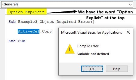 Example 3 - Error