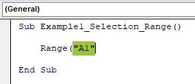 Vba Selection Range - Fix Size (cell address)