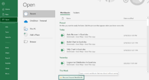 Auto Recover In Excel - How to Enable & Recover Unsaved Files?