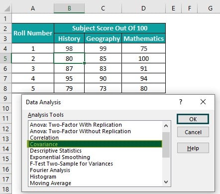 Covariance Matrix In Excel - Use - Covariance