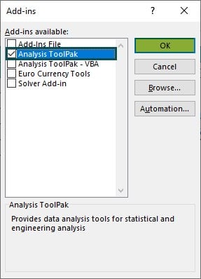 Covariance Matrix In Excel - Use - Step 3