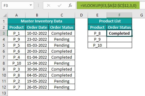 Excel Commands Example 1 - Step 2 - Alternative