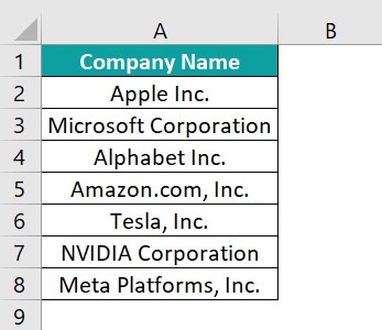 How to Use Reverse Order in Excel - Example 1 - Using Simple Sort Method
