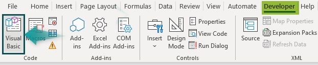 VBA And Function - Example 2 - Step 1