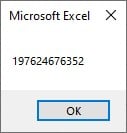 VBA FilesystemObject - Example 1 - Step 6 - executed