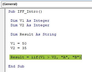VBA IIF - Step 6