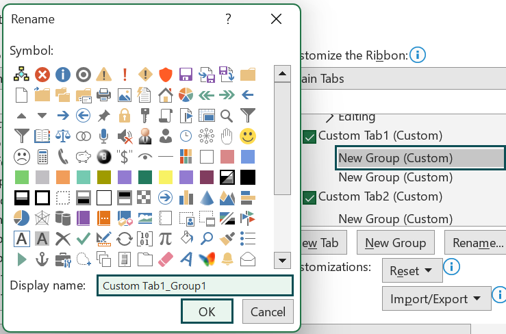 Customize Ribbon - Step 5c