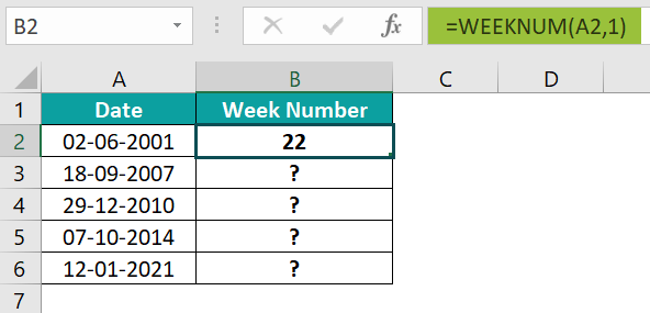 Week Number in Excel - Formula, Examples, How to Use?