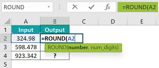 ROUND Function Example - Step 3