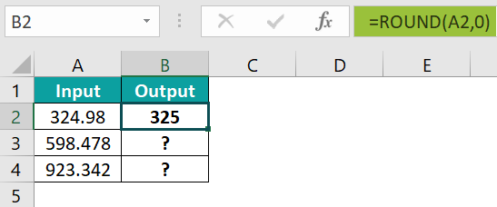 ROUND Function Example - Step 6