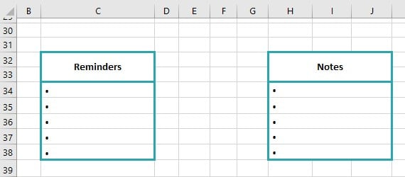 Example 2 - Step 13 - Borders-Reminders