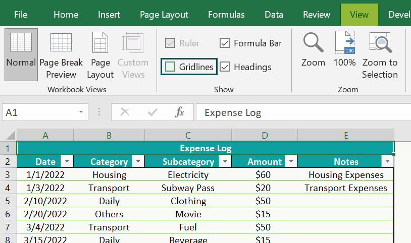 How To Create A Custom Excel Template - Step 12a