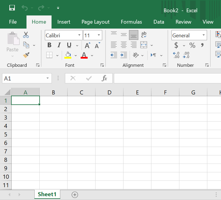 Open a blank workbook from an open workbook - Step 1c