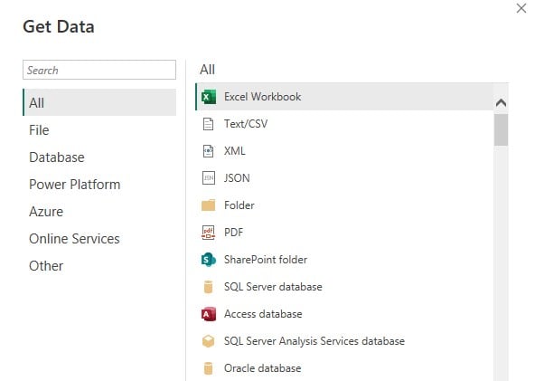 Power BI DAX - Upload - Get Data