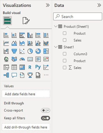 Power BI Tutorial - Data Pane