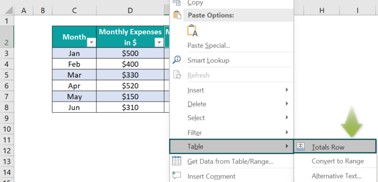Structured References In Excel - How To Create, Use, Turn On/Off?