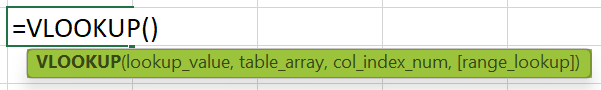 SUMIF With VLOOKUP - VLOOKUP Function Syntax