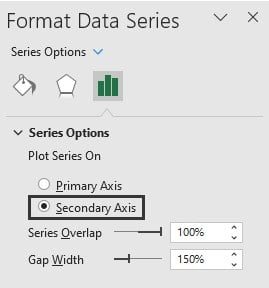 Tornado Chart in Excel - basic example - Step 4