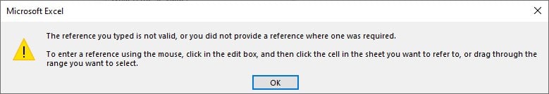 VBA Input Box - cell references - SP Error