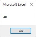 VBA Redim - Example - Step 2 - Output