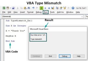 VBA Type Mismatch Error - Definition, Examples, How to Fix?