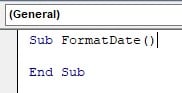 VBA format - use - Step 3