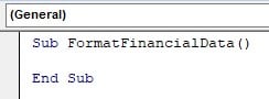 VBA format - use - currency format - step 1