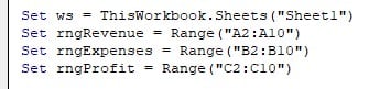 VBA format - use - currency format - step 3