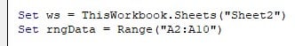 VBA format - use - fixed format - Step 3