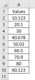 VBA format - use - fixed format