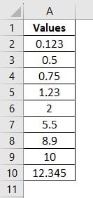 use - percent table