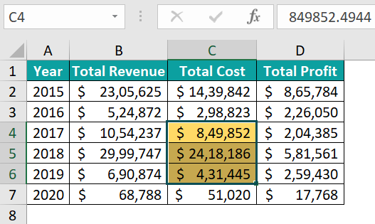 Excel VBA Offset Function - Example 3 - Step 4