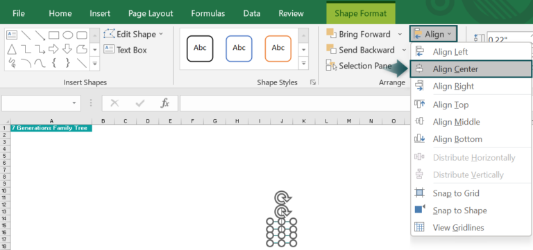 Excel Tree Line Excel Family Tree Template - Definition, How to Create?