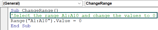 Example 1 - Using Range Property - Step 3