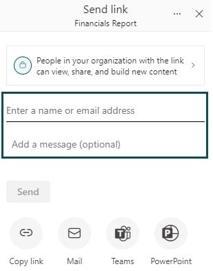 Share - address