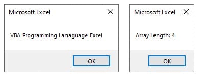 VBA Arrays Intro - Output
