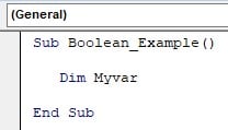 VBA Boolean - data type - Step 2