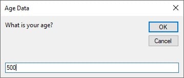 Example 2 - out of range