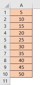 VBA arrays Function - Example 2 - Output