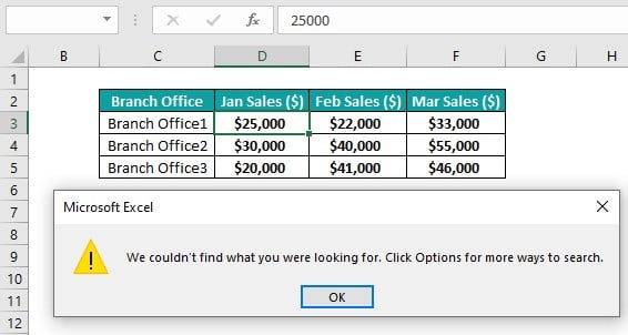 Break links in Excel - Different Method 1 - Step 3 - Error Message