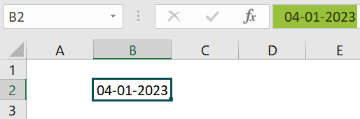 Calendar Drop Down in Excel - Example 1 - Step 4