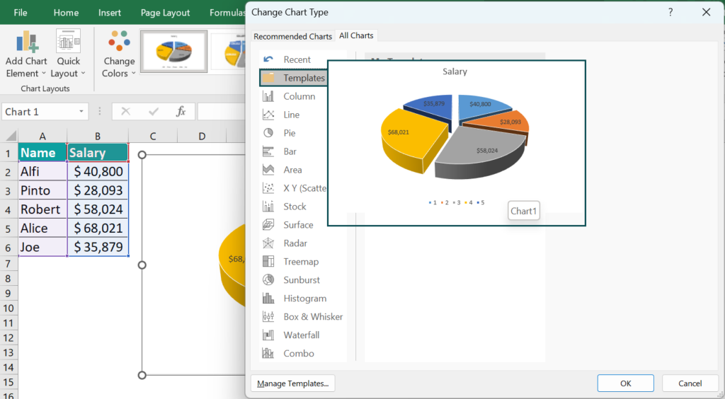Chart Templates In Excel - Definition, Examples, How To Create?