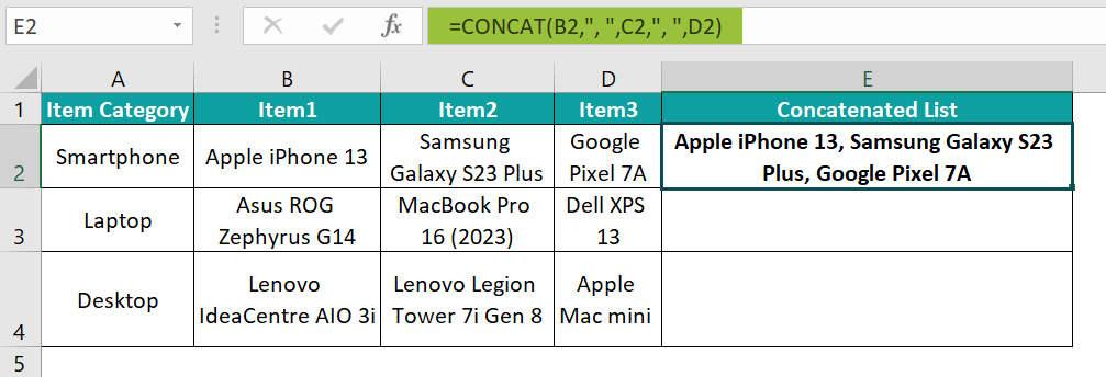 Example 1 - Step 2a