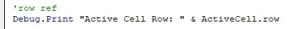 Parameters - Row