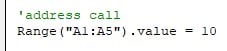 VBA Active Cell - Range Reference - Address call