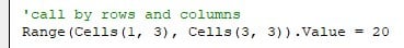 VBA Active Cell - Range Reference - rows & Columns