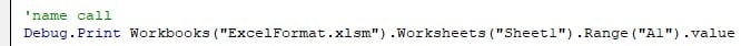 VBA Active Cell - Workbook Reference - name call