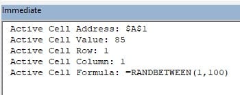 Parameters - Output