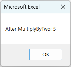 VBA ByVal Example - 3