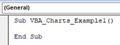 VBA Charts Example 1 - Step 1